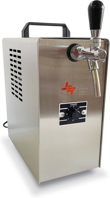 Bierzapfanlage JET 30 von ich-zapfe, 1-leitiger Durchlaufkühler aus Edelstahl in Silber, bis zu 35 l/h - Bild 1