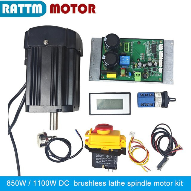 RATTMMOTOR Bürstenloser DC Spindelmotor mit Control Board und Kabel für CD-210V MX-210V WM-210V Maschinen, 850W bis 1100W - Bild 1