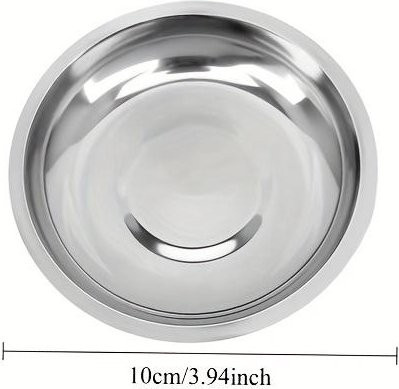 Edelstahlteller aus lebensmittelechtem Edelstahl in Weiß für Zuhause und Café - Bild 1
