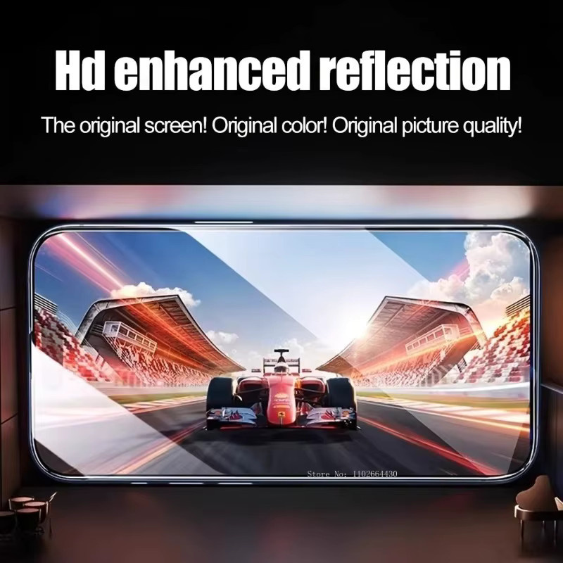 4er-Pack Displayschutzfolie aus gehärtetem Glas mit schwarzen Kanten für Xiaomi 17 Ultra, transparent und glänzend - Bild 3