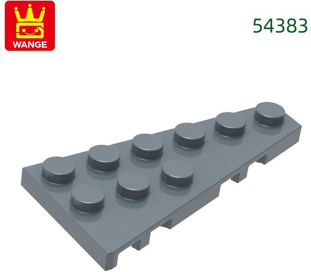 Yiran toy Keilplatte Rechts 3x6 mit Winkelkonstruktionssteinen 62-teiliges Set - Bild 1