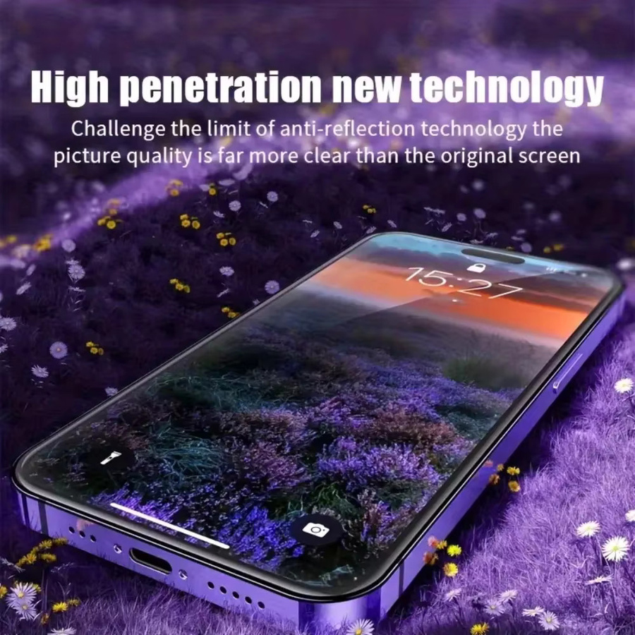 6-in-1 Anti-Spionage Displayschutzfolie und Kamera-Objektivfolie für Apple iPhone 17 16 15 14 13 12 11 Pro Max Plus 16e 17 Air in Transparent - Bild 3
