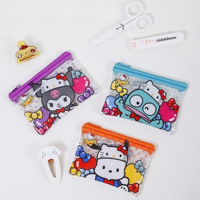 Sanrio 50th Anniversary wasserdichte Reise-Kosmetiktasche mit Hello Kitty und Kuromi in Multicolour - Bild 1