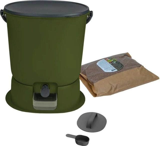 Skaza Biomülleimer Bokashi Essential Starterset in Olivegrün - Bild 1