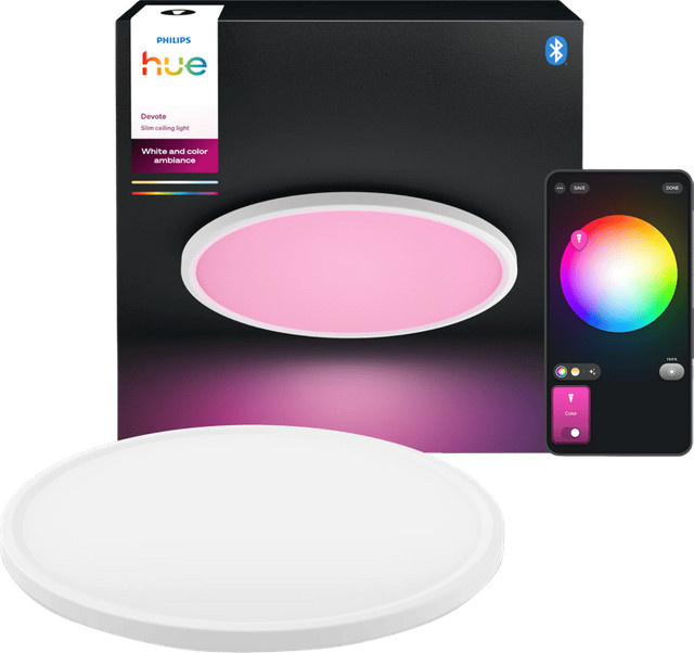 Philips Hue Devote Deckenleuchte LED White & Color Rund in Weiß - Bild 1