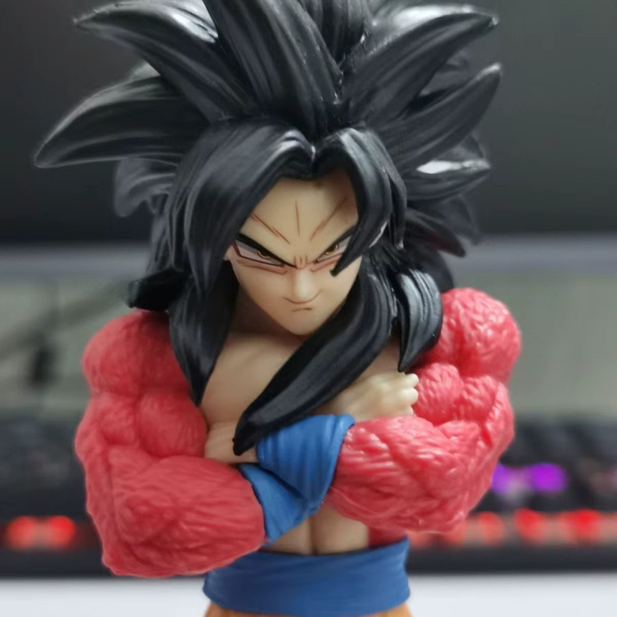 Bandai Dragon Ball Z Anime Figur Son Goku SSJ4 Actionfigur aus PVC, Multicolor, Höhe: 14 cm - Bild 5
