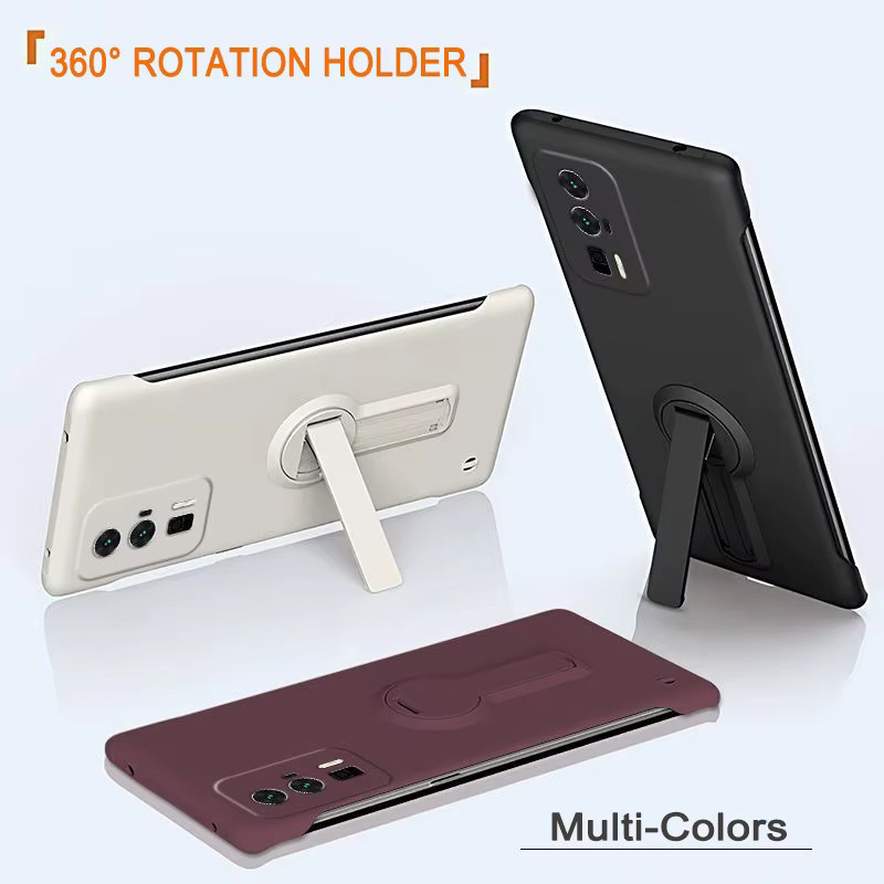 Xiaomi Handyhülle mit Drehständer und rahmenlosem Design in Purple für Redmi 12 13 14C Redmi Note 11S 11 12 13 14 Pro Plus - Bild 2