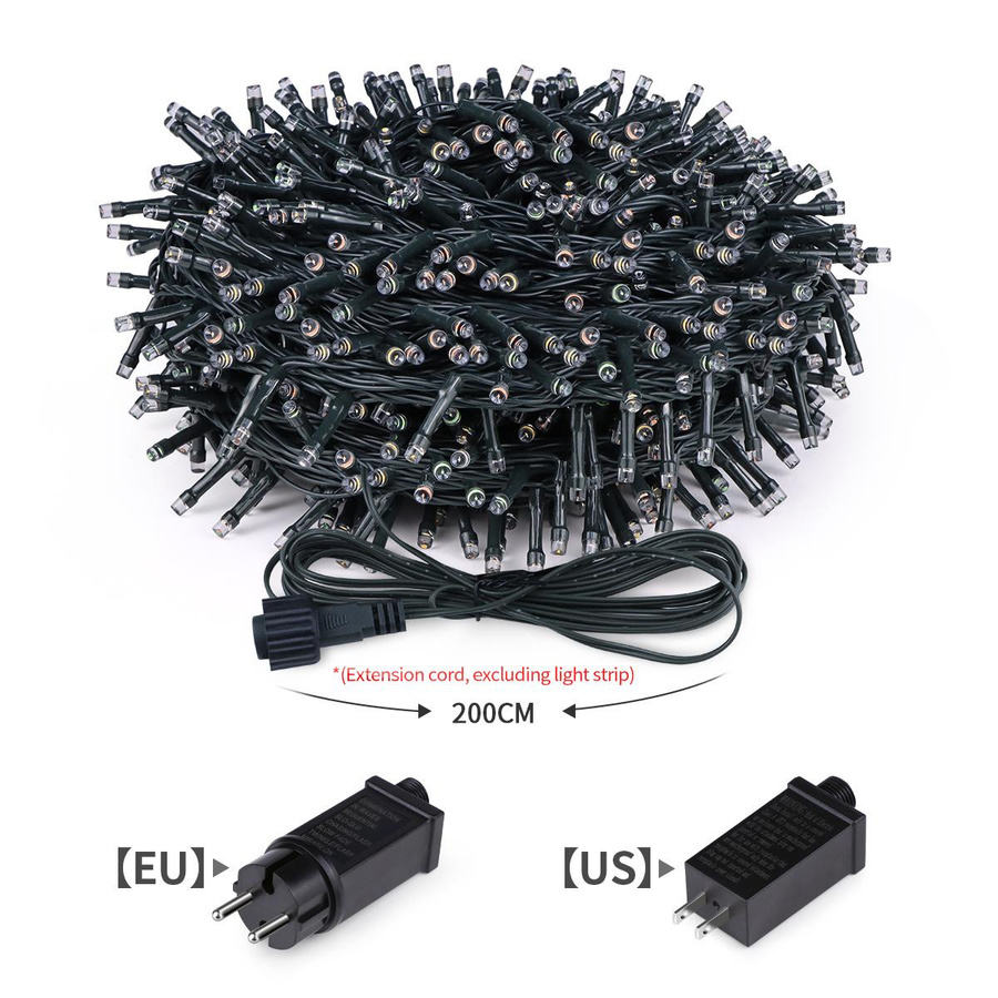 MALITAI Twinkle Star LED Lichterkette für Garten und Terrasse, Outdoor Dekoration mit EU Stecker 220V, Länge: 30 m - Bild 3