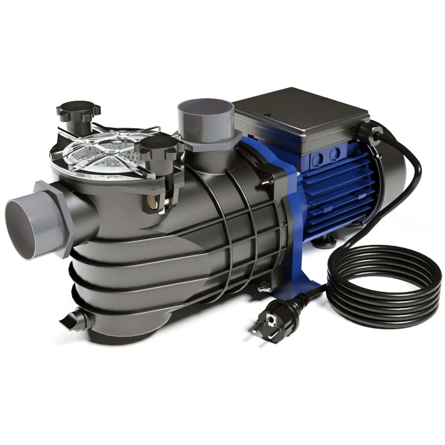 Wiltec Pool Pumpe Schwarz mit 10800 L/H und 180 W als Schwimmbad Filter- und Umwälzpumpe - Bild 2