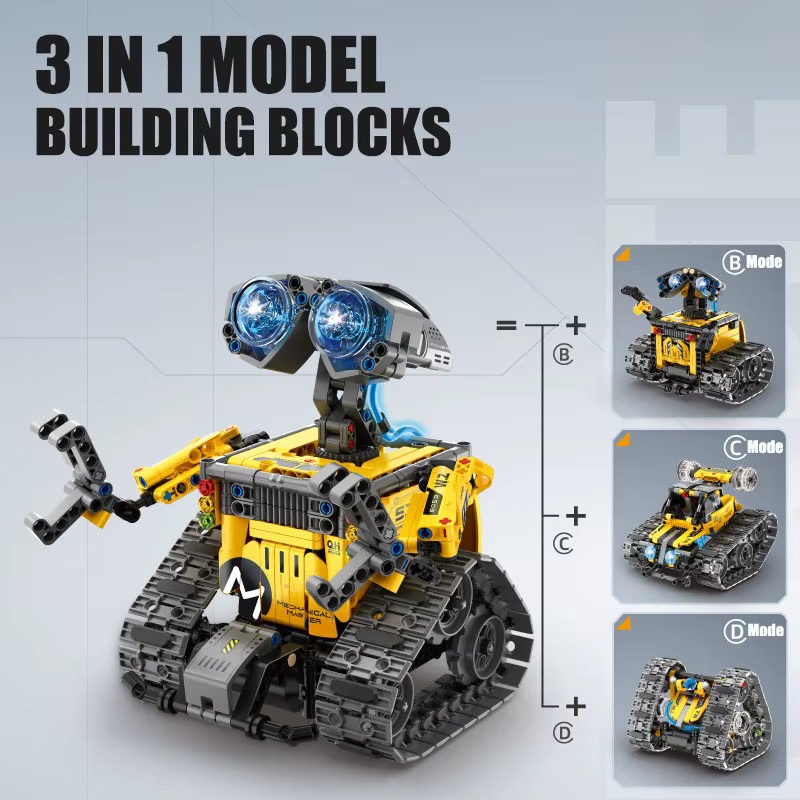 BXA Technische Stadt MOC 4 IN 1 RC Roboter Modell, Bausteine, 560 Teile - Bild 2