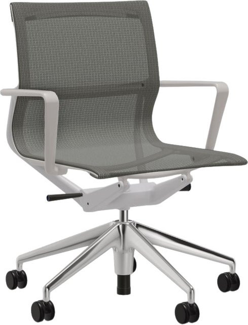 Vitra Physix Bürodrehstuhl mit Fünfstern Untergestell in Grün aus High-Tech-Textil - Bild 1