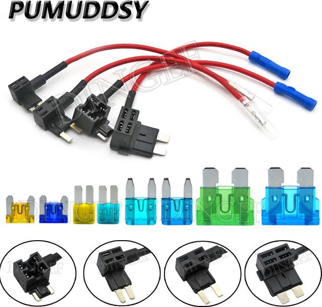 Add-a-Circuit TAP Adapter Set für ATM Blade Sicherungen, 12V Mini Sicherungshalter in Gelb - Bild 1