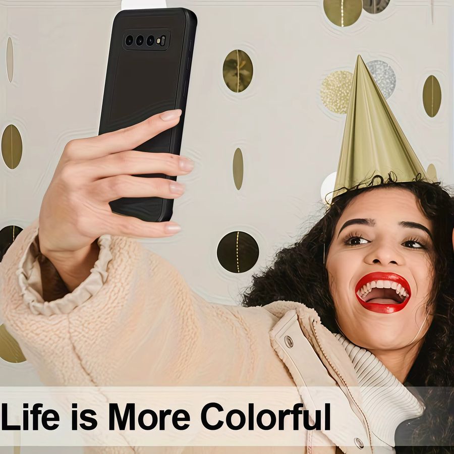 Stoßfeste Silikon Schutzhülle für Samsung Galaxy S10 Plus, S10 oder S10e in Blau oder Schwarz - Bild 4