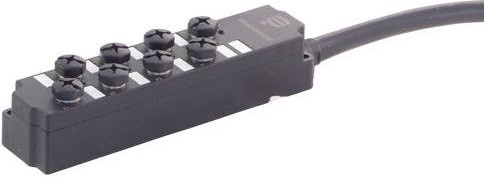 HARTING Sensor/Aktorbox passiv Multipolverteiler in Grün, Gelb und Schwarz, 1 Stück - Bild 1
