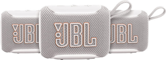 JBL Go 5 Bluetooth Lautsprecher Weiß 3er-Pack IP68 wasserfest - Bild 1
