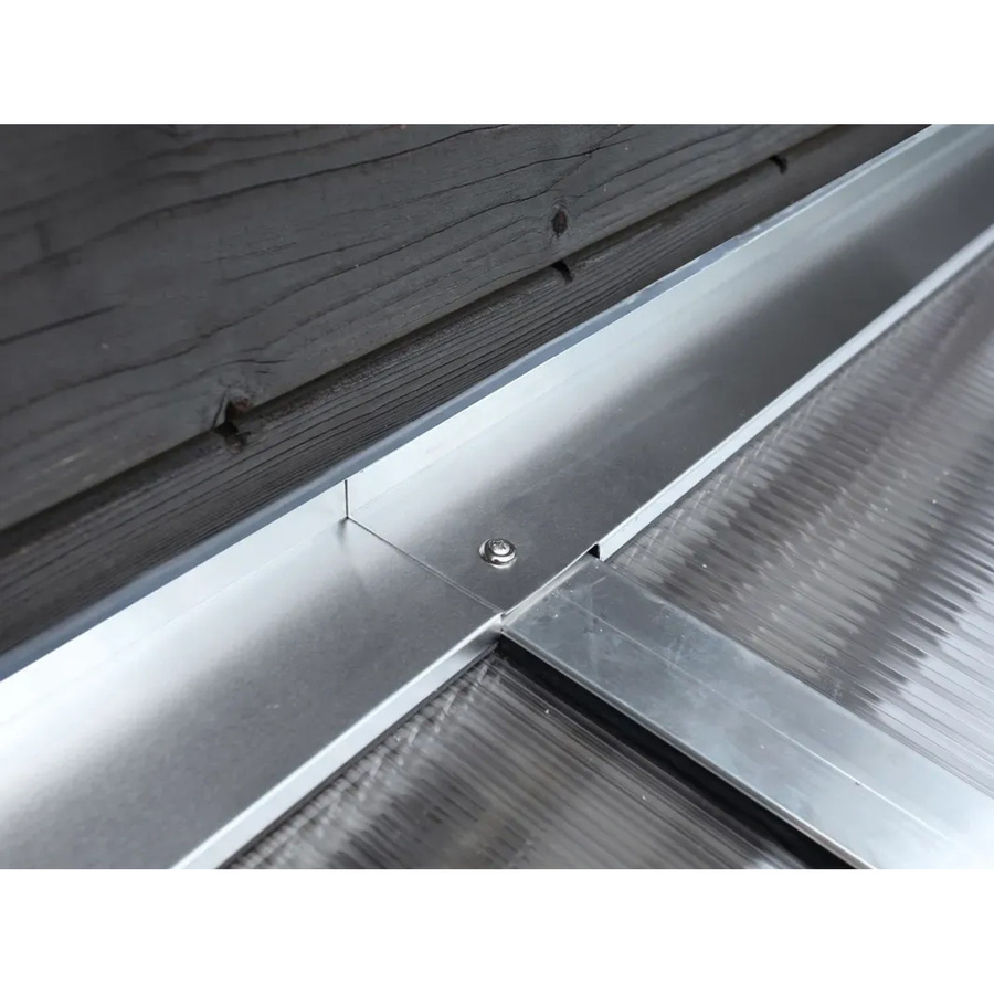 Skan Holz Wandanschlussprofil-Set für Terrassenüberdachungen aus Aluminium in Silber, B/H: 541 x 541 cm - Bild 2
