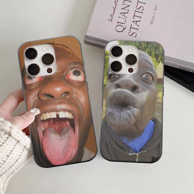 Stoßfeste Handyhülle mit Ugly Man Wellenmuster Design für iPhone 11 bis iPhone 17 Pro Max Plus in Multicolour - Bild 1