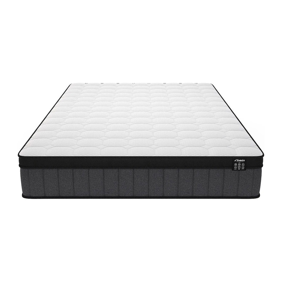 Vente-unique Hybrid-Standardmatratze Tolca in Weiß, B/T/H: 140 x 190 cm - Bild 2