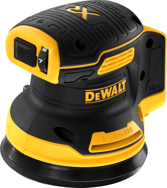DeWalt Akku-Exzenterschleifer DCW210NT-XJ 18V mit 125 mm Schleifteller in Gelb-Schwarz - Bild 1