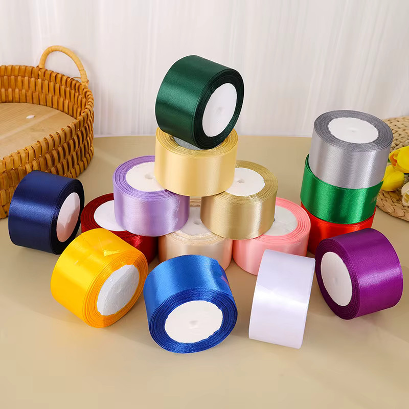 Merylover Satinband Blau für Basteln und DIY-Geschenkverpackungen, Breite: 50 mm, Länge: 22 m - Bild 1