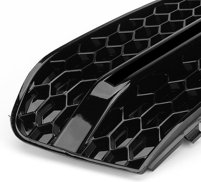 Schwarze Mesh Grille Abdeckung für Audi A4 B8 2009-2011 als Nebelscheinwerfer Waben Kühlergrill Abdeckung - Bild 1