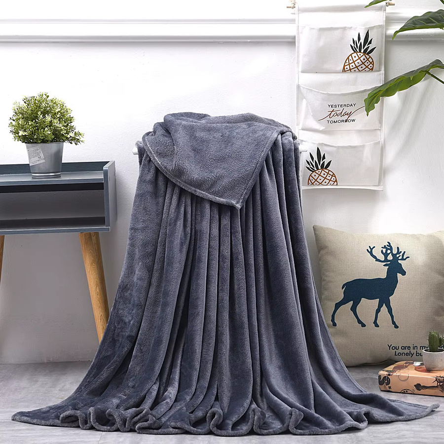 JUANNAI Fleece Decke aus Mikrofaser, weiche Kuscheldecke für Sofa, Bett, Camping und Reise, einfarbig - Bild 4