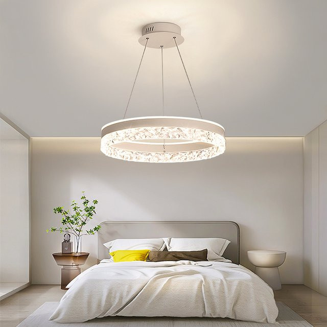 TRAZOS Designer Kronleuchter im modernen minimalistischen Nordischer Luxus Stil mit integriertem LED für Wohnzimmer und Schlafzimmer - Bild 1