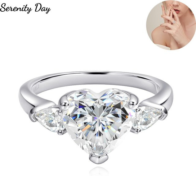 Serenity Ringe, Moissanit, 925 Silber, Damen - Bild 1