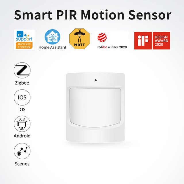 LINCUKOO Smart Home-Assistent: Kabelloser PIR-Bewegungsmelder in Weiß mit EWeLink ZigBee Beleuchtungsverknüpfung - Bild 1