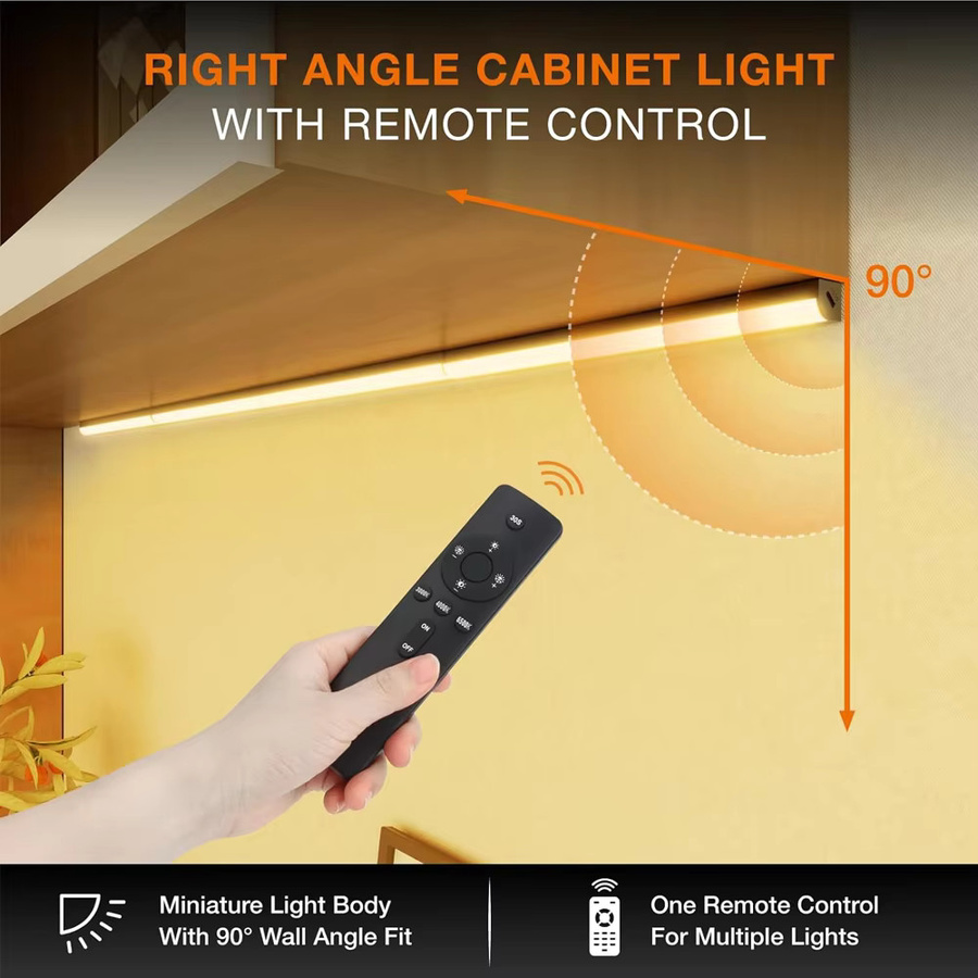 YSRSAI Wiederaufladbare LED Nachtlicht mit Bewegungsmelder, Drahtlose CCT Schrankbeleuchtung für Küche und Kleiderschrank, Farbe: Weiß, Länge: 30 cm - Bild 4