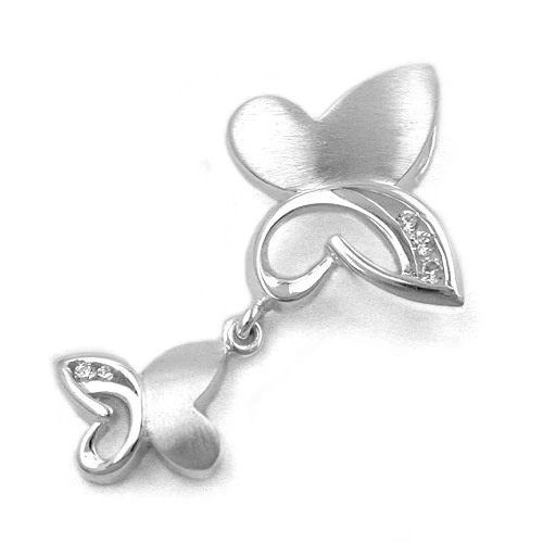 Colfem Anhänger Schmetterlinge, 925 Silber, Zirkonia, Unisex - Bild 1