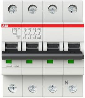 ABB S203-B16NA Leitungsschutzschalter 16A 400V 2CDS253103R0165 - Bild 1