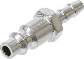 BGS Druckluft-Stecknippel 7060 mit 6 mm Schlauchanschluss in Silber - Bild 1