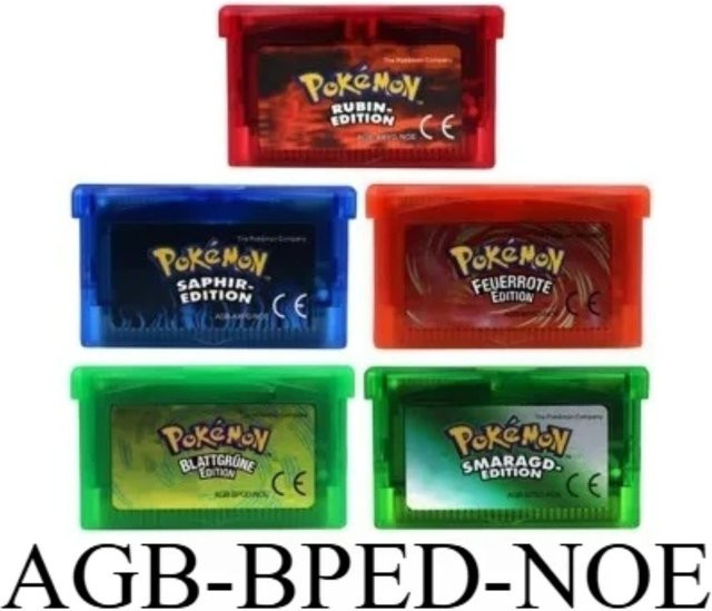 Pokemon Saphir und Rubin Game Boy Advance Modul in deutscher Sprache für GBA und NDS von NOE - Bild 1