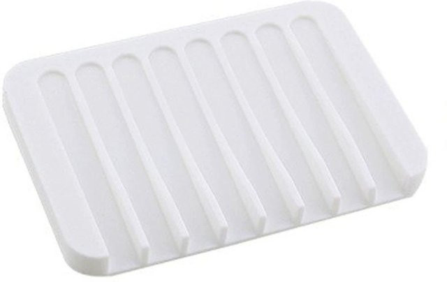 Selbstentwässernde Seifenschale aus Silikon von Love Home Garden in Weiß - Bild 1