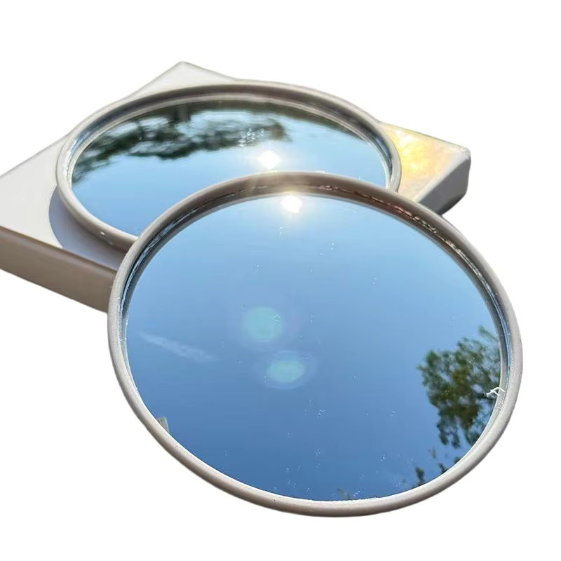 Tragbares Mini-Rund-Selfie-Spiegel-Set in Silber, Weitwinkel-Konvex-Kugelspiegel für Vlogging mit iPhone, Samsung und Smartphones, Durchmesser: 7,5 cm, Höhe: 9,5 cm - Bild 6