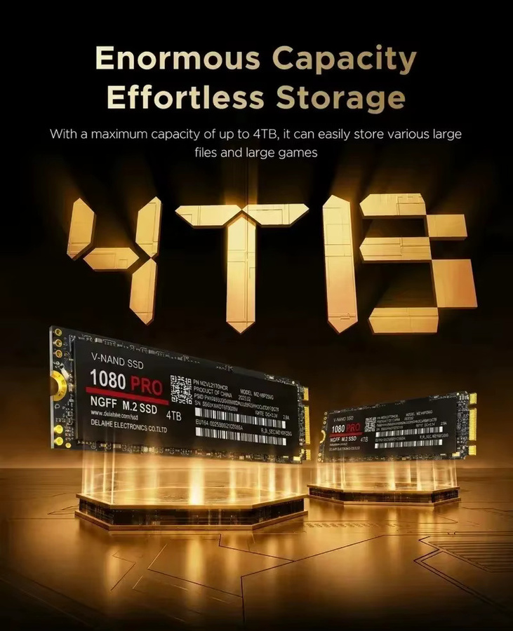 Lenovo 1080PRO PCIe 4.0 NVMe M.2 2280 SSD in Schwarz - Bild 2