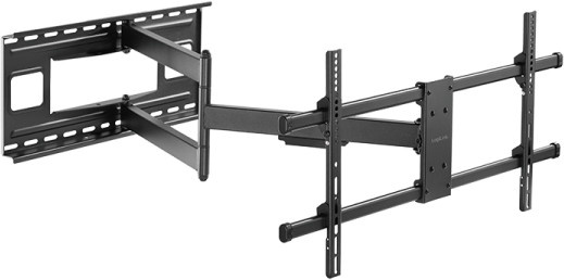 Logilink Wandmontage Befestigungskit Full-Motion für LCD-TV und gekrümmte LCD-TVs in Schwarz, passend für Bildschirmgrößen von 43 bis 80 Zoll (109-203 cm) - Bild 1