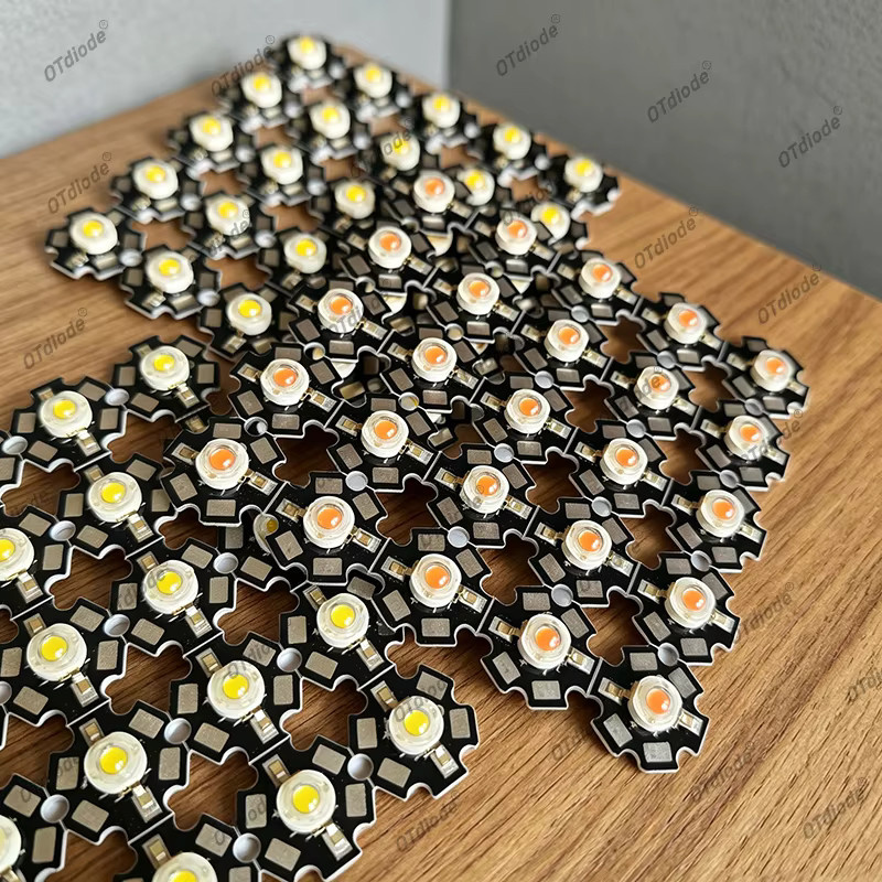 10 Stück LED-Chips auf Aluminium PCB mit 1W 3W 5W für DC 3,7V 5V 12V in Rot, Grün, Blau, Gelb und Multicolour - Bild 2