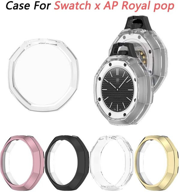 Swatch X AP Royal Pop Taschenuhrgehäuse, TPU-Schutzhülle, Kunststoff, Unisex - Bild 1