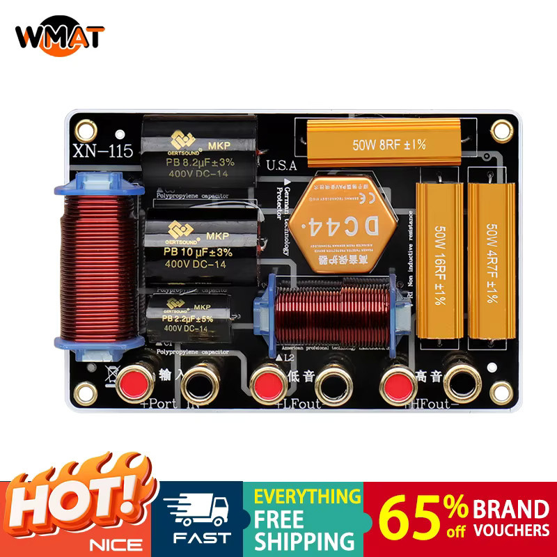 WMAT Passiver Zwei-Wege-Crossover-Frequenzteiler 550 W für 10–12 Zoll Woofer und 34–51 mm Hochtöner 2000 Hz in Multicolour - Bild 6