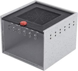 Binchi Outdoor Product Spinnen Zuchtbox Mini, Krabbeltierbox, Schwarze Acrylbox, graue - Bild 1
