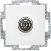 ABB Geräteeinsatz Steckdose IP20 Weiß Reinweiß RAL 9010 - Bild 1