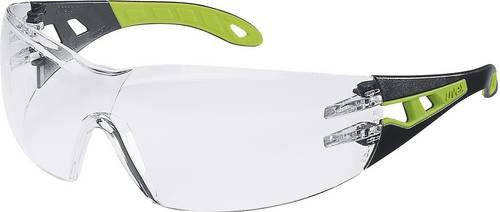 Uvex Pheos Schutzbrille Full Vision in Schwarz und Grün mit transparenter Tönung nach EN 166 - Bild 1