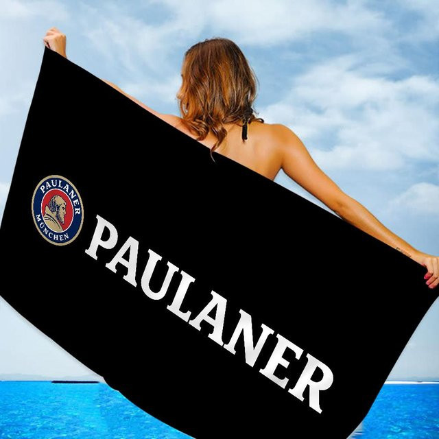 Paulaners Mikrofaser Strandtuch Blau, Saugfähig und Schnelltrocknend, B: 90 cm, H: 180 cm - Bild 1