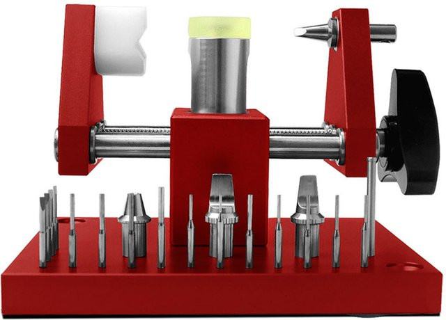 TOMTOP JMS Uhrengehäusedeckelöffner, Uhrmacher-Reparatur-Werkzeug-Set, Uhrenarmband-Gliederentferner, gray, Herren - Bild 1