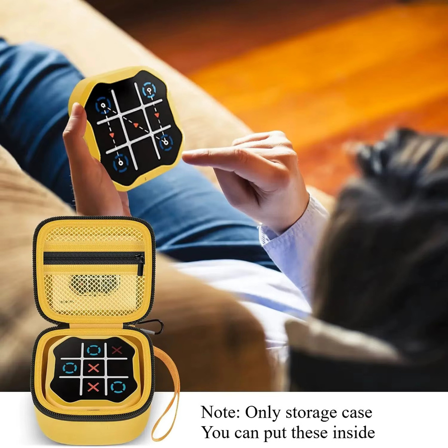 Schutzhülle kompatibel mit GiiKER Tic Tac Toe Bolt 3-in-1 Handheld Puzzle Spielekonsole in Schwarz und Gelb - Bild 5