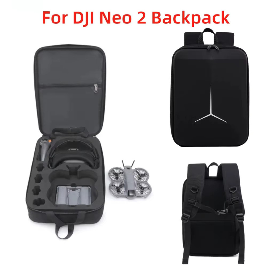 DJI Neo 2 Motion Fly More Combo Tragbare Aufbewahrungstasche und Outdoor-Rucksack in Schwarz - Bild 2