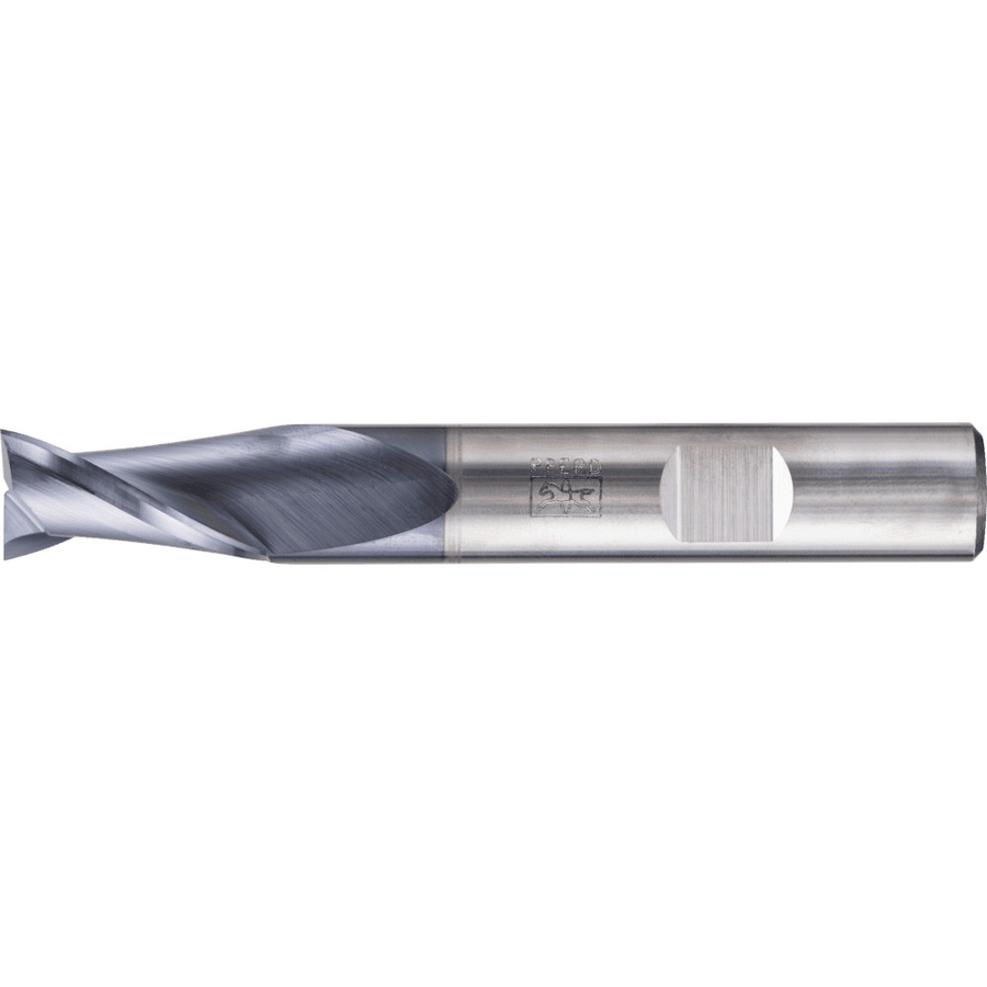 PFERD Universal Line VHM Eckfräser lang 2 Schneiden Ø 12 mm TiAlN Beschichtung Farbe Silber - Bild 1