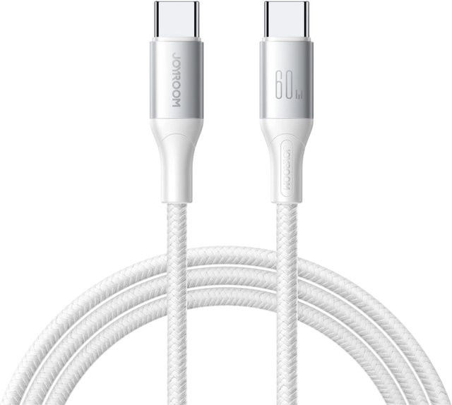 Joyroom USB-C Daten- und Ladekabel S-A28 Flash, 60W, Weiß, Länge: 1 m - Bild 1